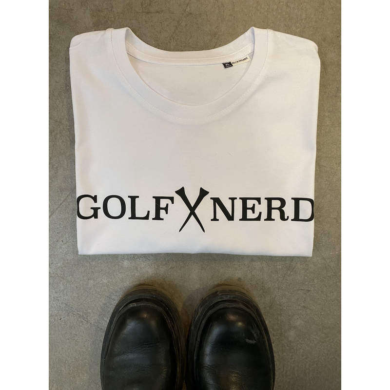 Shirt - Golf Nerd weiss XXL